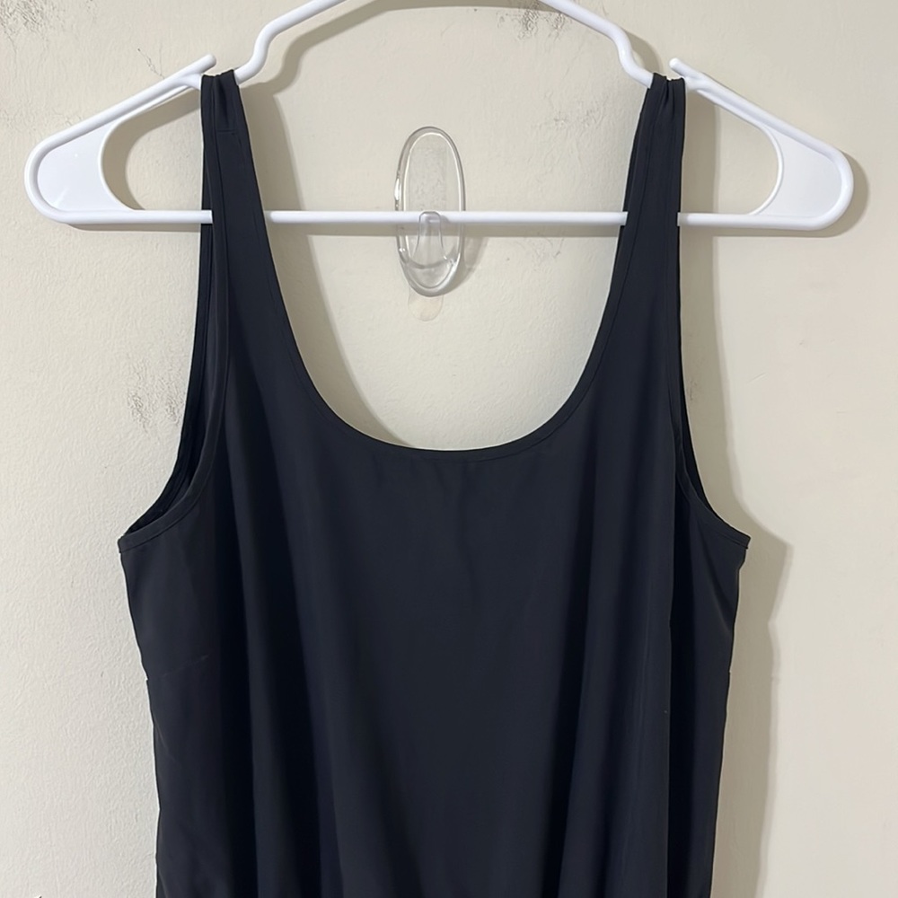 Athleta Black Roaming Romper Size 4 - Picture 4 of 12